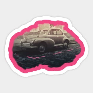 Vintage Car Sticker